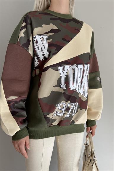 PATCHWORK BASKILI SWEATSHIRT