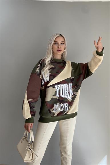 PATCHWORK BASKILI SWEATSHIRT