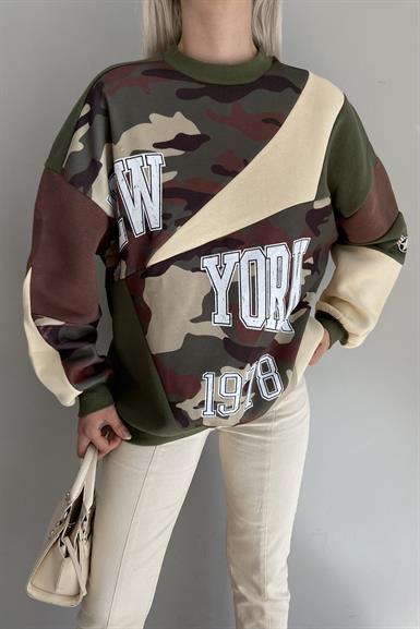PATCHWORK BASKILI SWEATSHIRT