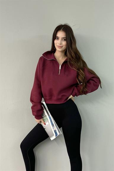 PATI FERMUARLI CROP SWEATSHIRT