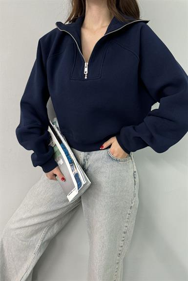 PATI FERMUARLI CROP SWEATSHIRT