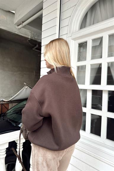 PATI FERMUARLI NAKIŞ DETAYLI SWEAT
