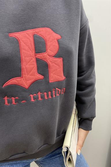 R NAKIŞ DETAY SWEATSHIRT