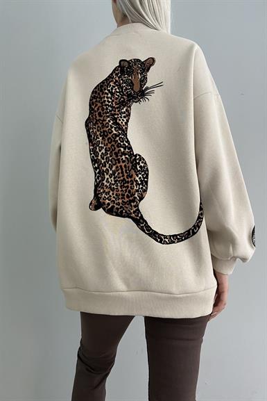 SIRTTA  LEOPAR BASKILI SWEAT