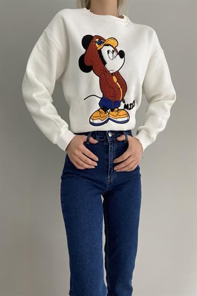 SUZİNE NAKIŞLI MICKEY SWEAT