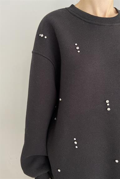 TAŞ DETAY SWEATSHIRT