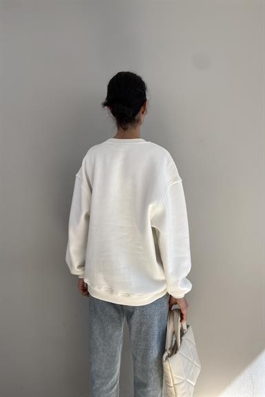 TAŞ DETAY SWEATSHIRT