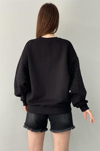 TAŞ DETAYLI SWEATSHIRT