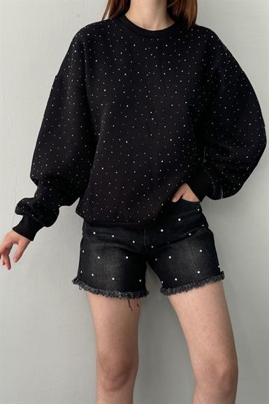 TAŞ DETAYLI SWEATSHIRT