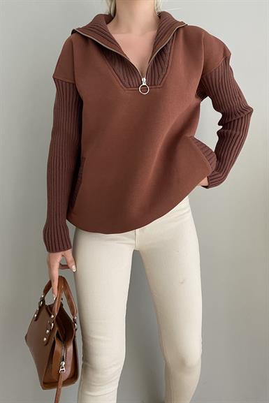 TRIKO GARNİLİ SWEAT