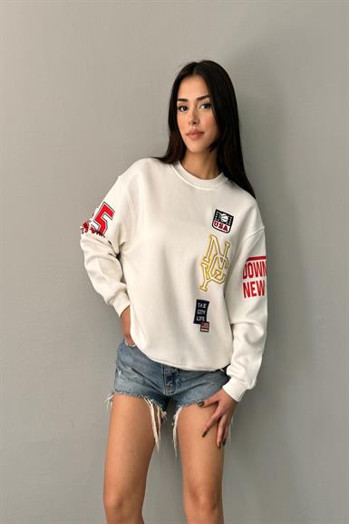 USA ARMALI PATI FERMUARLI SWEATSHIRT