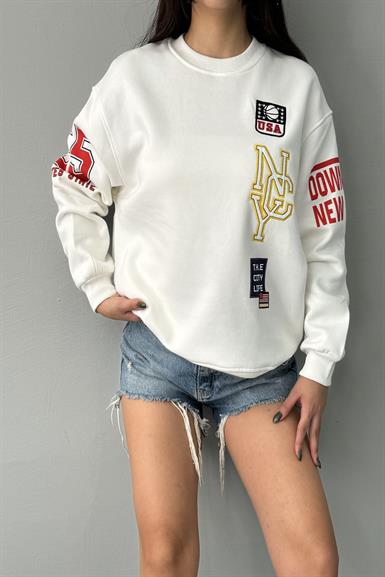 USA ARMALI PATI FERMUARLI SWEATSHIRT