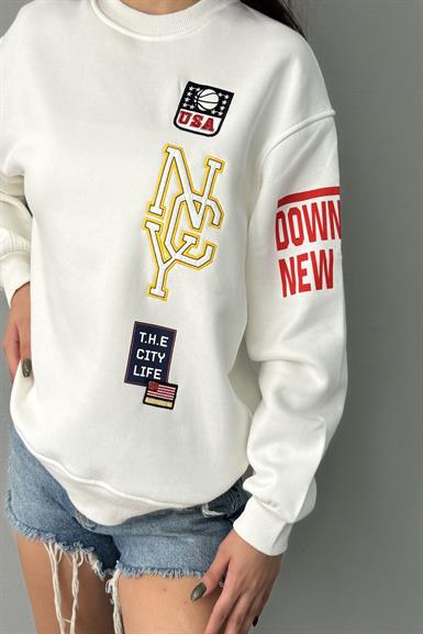 USA ARMALI PATI FERMUARLI SWEATSHIRT