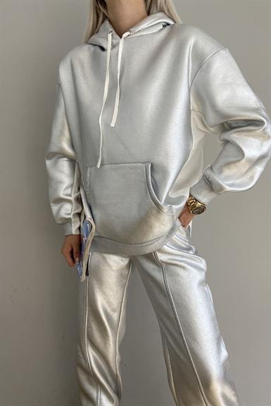 VARAKLI GARNİLİ KAPŞONLU SWEATSHIRT