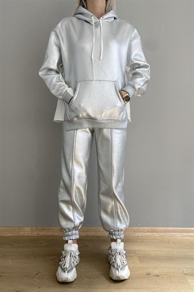 VARAKLI GARNİLİ KAPŞONLU SWEATSHIRT