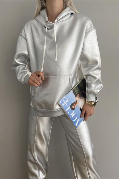 VARAKLI GARNİLİ KAPŞONLU SWEATSHIRT