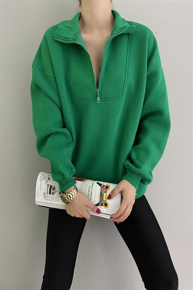 YARIM FERMUARLI SWEAT