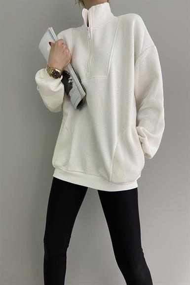 YARIM FERMUARLI SWEAT