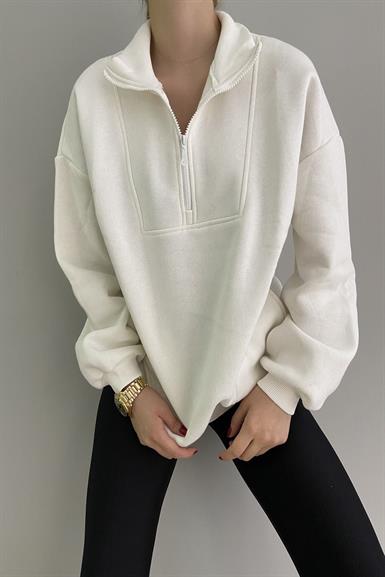 YARIM FERMUARLI SWEAT