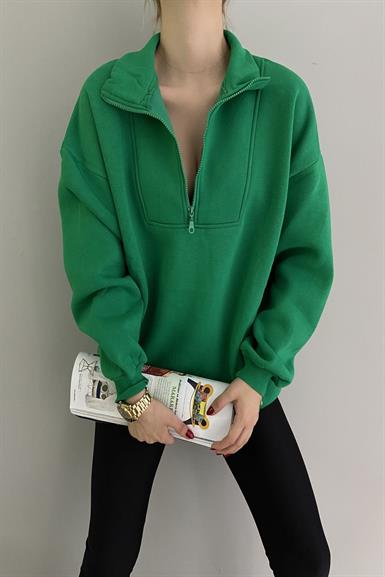 YARIM FERMUARLI SWEAT