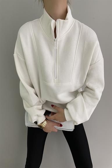 YARIM FERMUARLI SWEAT