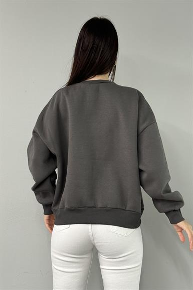 YILDIZ BASKI DETAY SWEATSHIRT