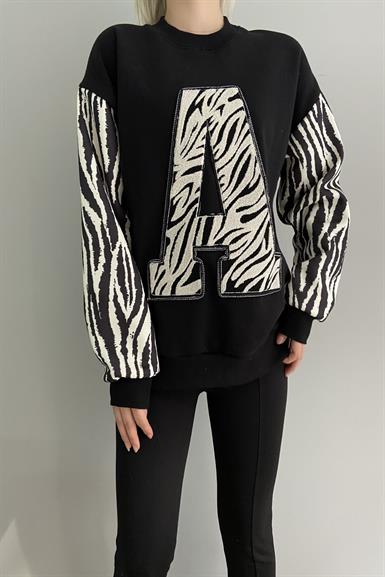 ZEBRA A HARF APLİKE SWEAT