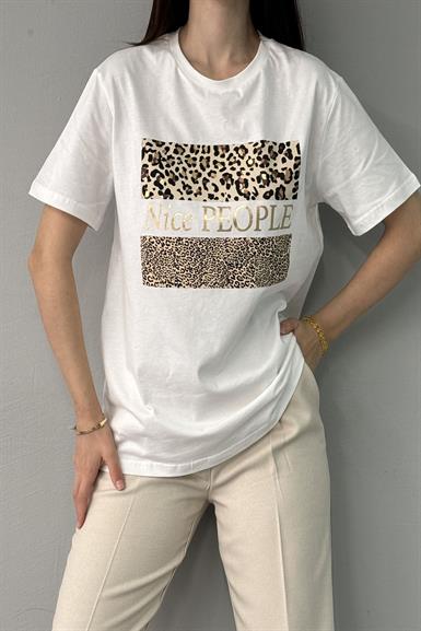 BASKI DETAY TSHIRT