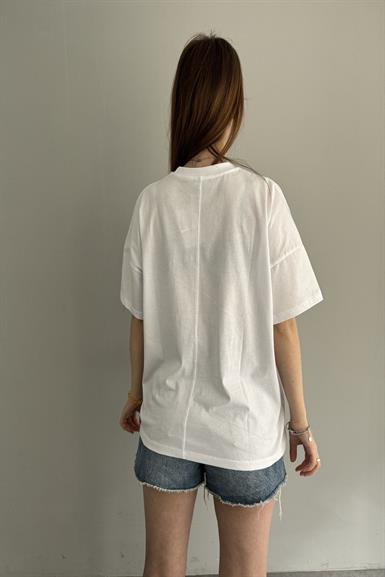 BASKI DETAY TSHIRT