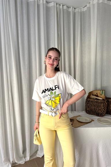 BASKI DETAY TSHIRT