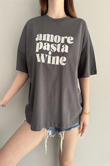 BASKI DETAY TSHIRT