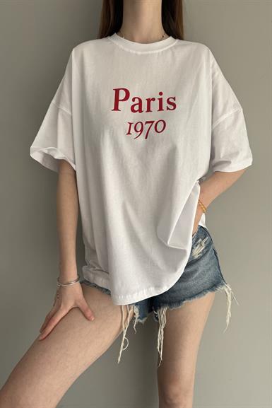 BASKI DETAY TSHIRT