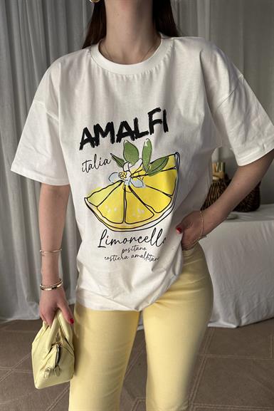 BASKI DETAY TSHIRT