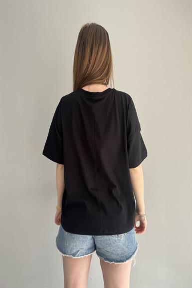 BASKI DETAY TSHIRT