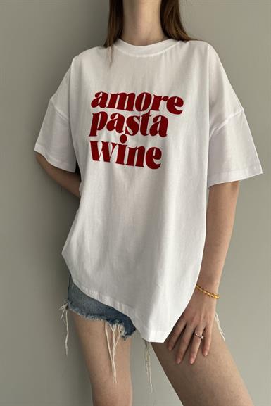 BASKI DETAY TSHIRT