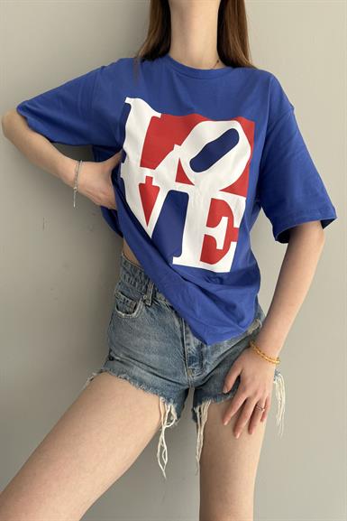 BASKI DETAY TSHIRT