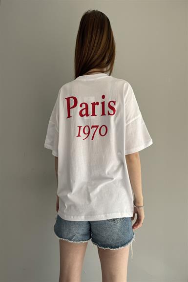 BASKI DETAY TSHIRT