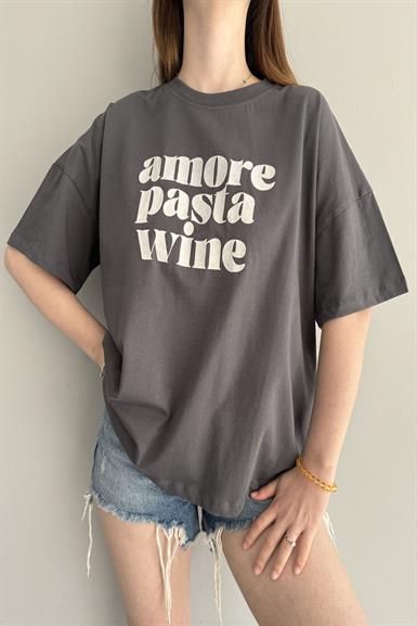 BASKI DETAY TSHIRT
