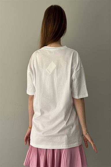 BASKI DETAY TYSHIRT