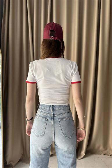 BASKI DETAYLI TSHIRT