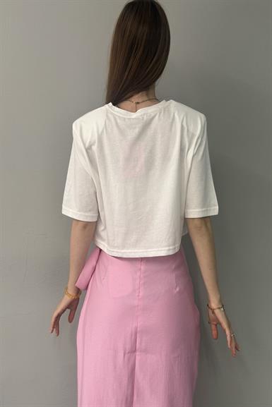 BASKI DETAYLI TSHIRT