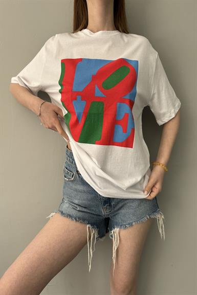 BASKI DETAYLI TSHIRT