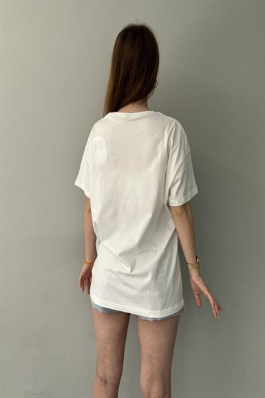 BASKI DETAYLI TSHIRT