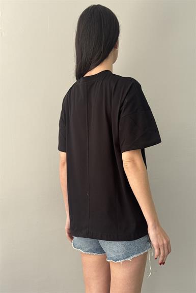 BASKI DETAYLI TSHIRT