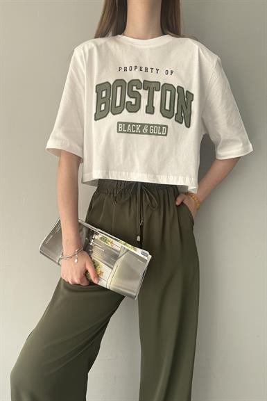 BASKI DETAYLI TSHIRT