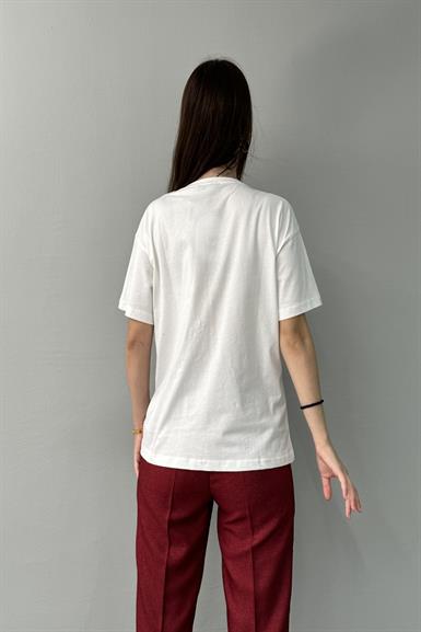 BASKI DETAYLI TSHIRT