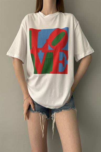 BASKI DETAYLI TSHIRT