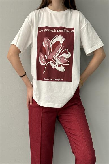 BASKI DETAYLI TSHIRT