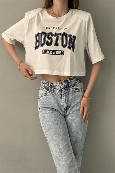 BASKI DETAYLI TSHIRT