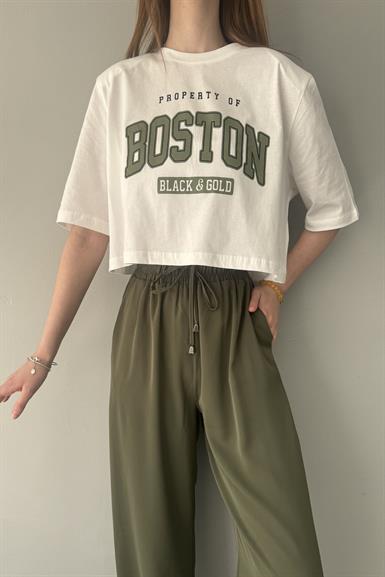 BASKI DETAYLI TSHIRT